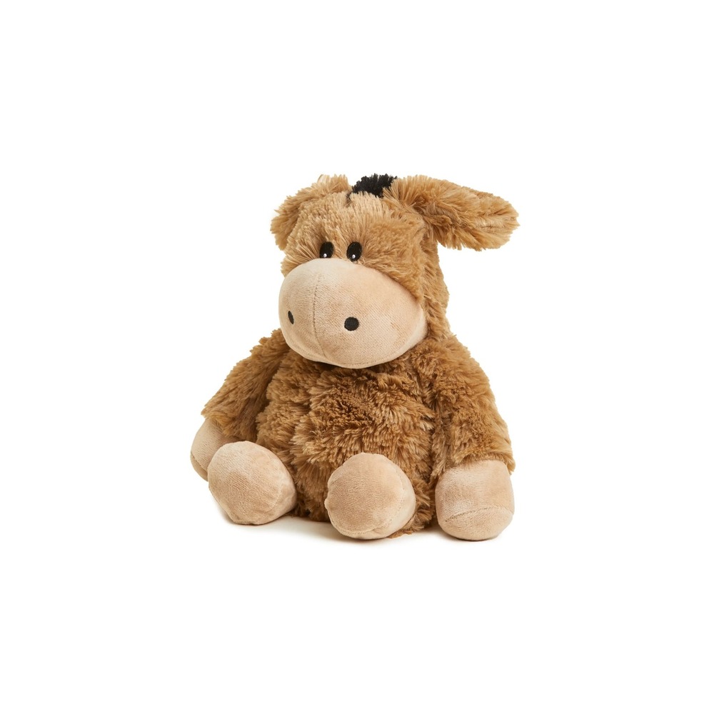 Warmies Donkey Plush Kids 13" Brown Microwavable Lavender Scented Weighted Toy
